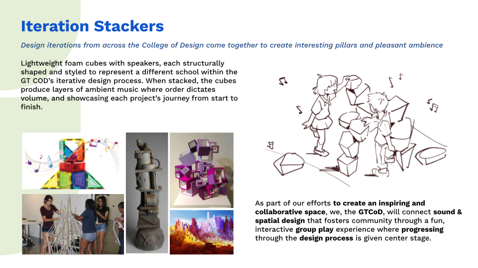 Iteration Stackers early exhibit concept